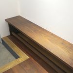 埼玉県所沢市の家具工房okaikosanのウォールナットの無垢材のベンチの制作事例の画像